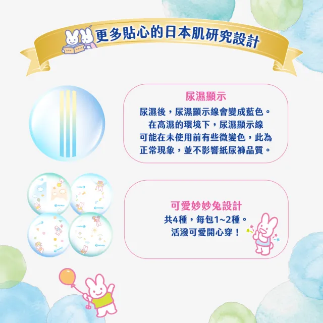 【妙而舒】瞬吸舒爽黏貼型紙尿褲/尿布 NB箱購(NB42片x4包)