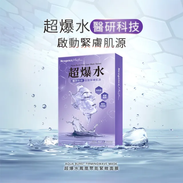 【Neogence 霓淨思】超爆水醫研面膜系列5片/盒(款式任選)