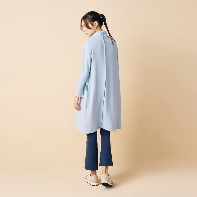 【YUANDONGLI 元動力】休閒寬鬆長版連身洋裝(兩色;S-M;4244297007)