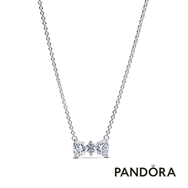【Pandora 潘多拉】璀璨蝴蝶結項鏈