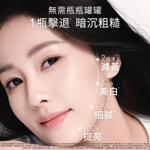 【OLAY 歐蕾】美白抗老保濕3步組(全效精華水光小白瓶+抗老精華水乳)