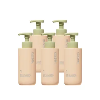 【KUSSEN 葵森】寶寶二合一洗浴慕斯 350ml 5入(無香 易敏肌 嬰兒 洗澡洗頭洗髮沐浴乳)