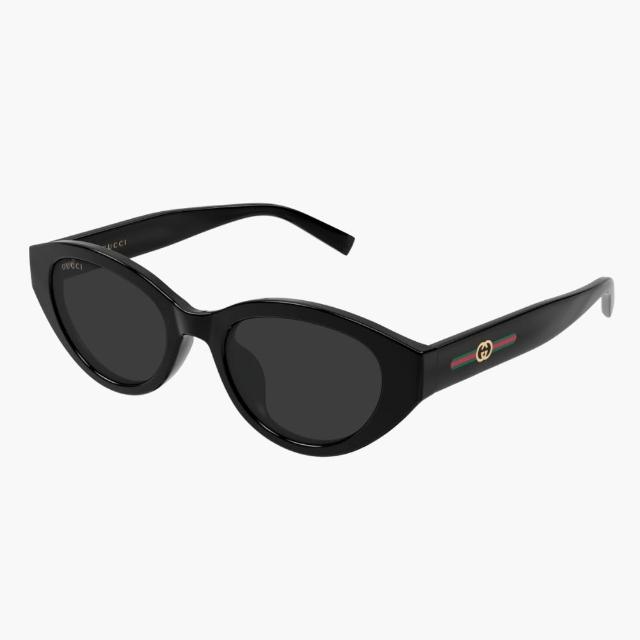 【GUCCI 古馳】貓眼膠框抗UV太陽眼鏡(GG2105SA-001)