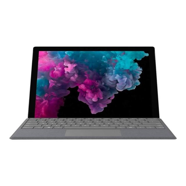 Microsoft Surface Pro 6 是微軟旗下的高階 2-in-1 輕薄筆電，搭載 Intel Core i5-8350U 處理器、8GB LPDDR3 記憶體與 128GB SSD 固態硬碟，提供流暢效能與快速啟動。12.3 吋 PixelSense 觸控螢幕解析度達 2736x1824，IPS 鏡面顯示適合創作與娛樂。支援 IEEE 802.11 ac 無線網路、藍芽 4.1 與 microSD 讀卡機，重量僅 0.77kg，內建 5940 mAh 電池，Windows 11 Home 作業系統，一年保固。完美選擇給追求行動辦公與多功能平板的使用者。