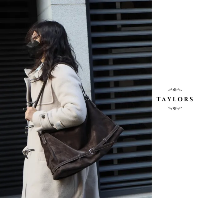 【YUJI 優集】雙11 TAYLORS 麂皮絨時尚托特包 柔軟手感 大容量收納 通勤休閒手提肩背包 女用包款