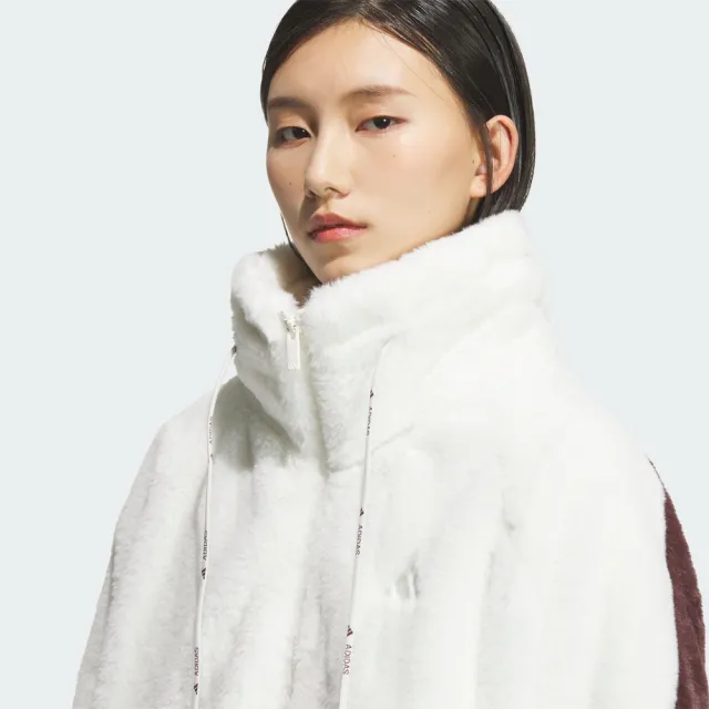 【adidas 愛迪達】Ms Warm Jkt2 女 立領外套 運動外套 休閒穿搭 米 棕 亞版(KC0079)