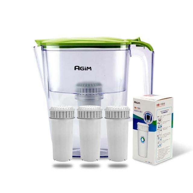 【法國-阿基姆AGiM】生飲級全效型濾水壺濾芯組+3入濾芯(FK-2501+ABS119-3)