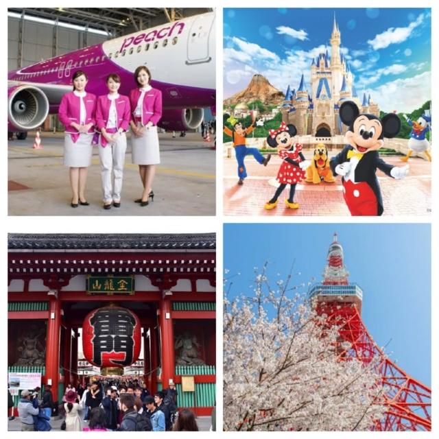 樂桃東京五日純機票｜08-10月早去晚回贈網卡+行李託運20公斤-單人券