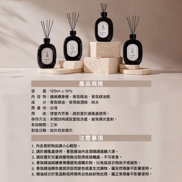 【台隆手創館】角度學精油擴香網購限定組 (擴香瓶+補充瓶+送擴香棒)