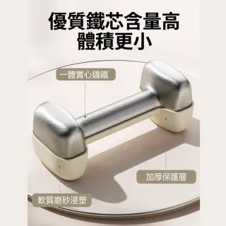 【Michael Fitness 麥克健身】2KG 啞鈴 實心鑄鐵啞鈴 小啞鈴 啞鈴組 健身啞鈴