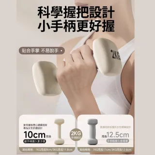【Michael Fitness 麥克健身】3KG 啞鈴 實心鑄鐵啞鈴 小啞鈴 啞鈴組 健身啞鈴