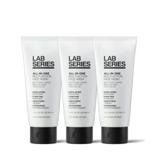 【LAB 美國雅男士】多功能潔面乳100ml三入超殺組(#潔面乳)