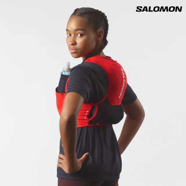 【salomon】SENSE PRO 6 水袋背包組 火焰紅/黑