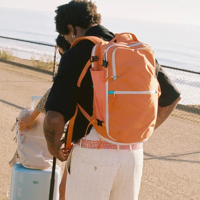 【BAGSMART】旅行雙肩後背包登機包29L 四色任選 (美國品牌 大容量 登機 健行 旅行)