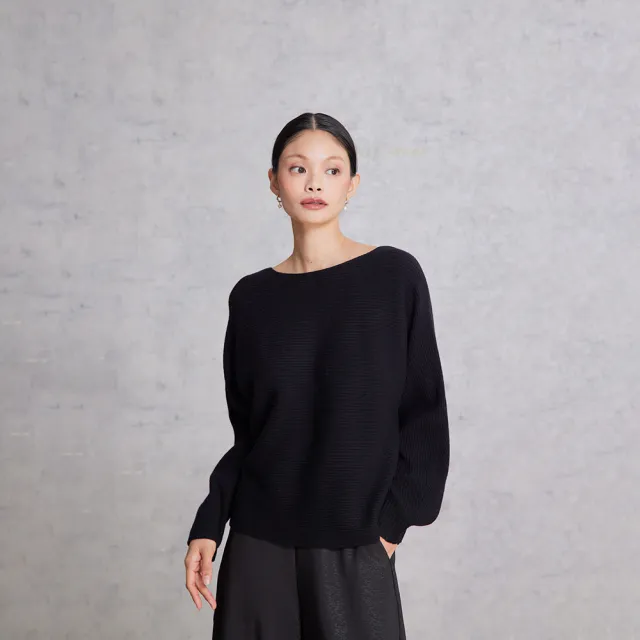 【giordano ladies】25FW 羅紋連袖針織衫(02355551)