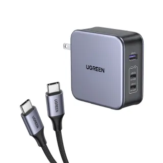 【綠聯】140W 2C1A GaN氮化鎵快速充電器/快充頭(PD3.1/PPS/QC4/三口充電/NXP荷蘭恩智浦晶片)