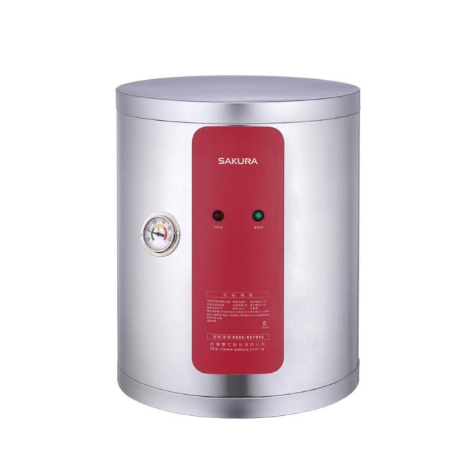 【SAKURA 櫻花】8加侖 31L直掛式EH儲熱式電熱水器白鐵標準款 EH0810A6 含基本安裝