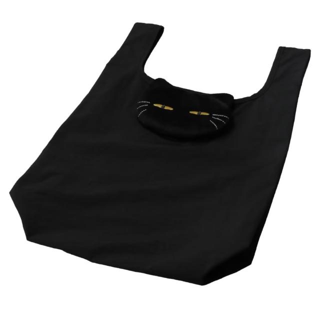【NITORI 宜得利家居】(DECO HOME商品)可收納購物袋 DH貓 BK(DH)