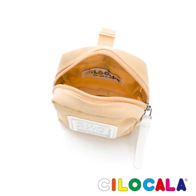 【CILOCALA】亮彩尼龍防潑水可扣式零錢包(芒草駝)