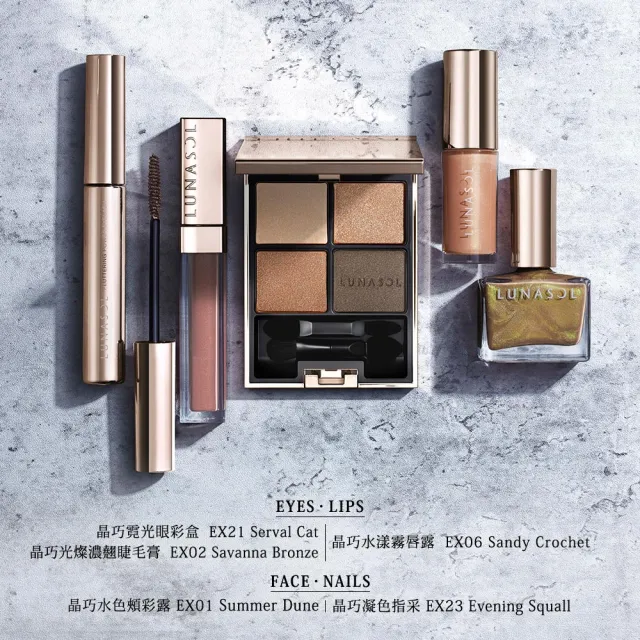 即期品【Kanebo 佳麗寶】LUNASOL 晶巧水色頰彩露 4mL* #EX01