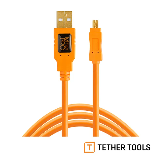 【TETHER TOOLS】CU8015-ORG USB2.0 轉 Mini B 8Pin(正成公司貨)