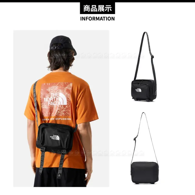 【The North Face】2.5L 大容量休閒單肩包《黑》8AMV/斜背包/單肩背包/側背包/小包/休閒背包