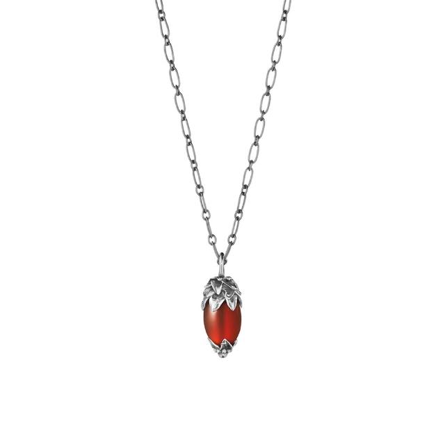 【Georg Jensen 喬治傑生】2026 HERITAGE 項鍊 (氧化純銀 紅玉髓)