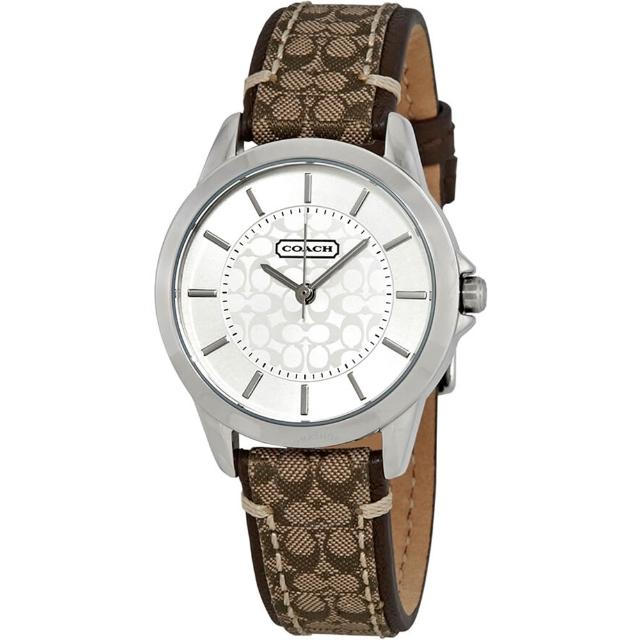 【COACH】復刻LOGO 經典老花皮帶手錶-31mm 送禮 禮物(14501525)