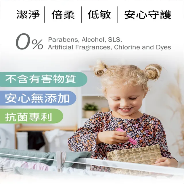 【Hallmark】Hokki 腸病毒 新冠病毒洗衣精 1000ml(抗菌 抗病毒 低敏 嬰幼兒衣物 無漂白劑螢光劑塑化劑)