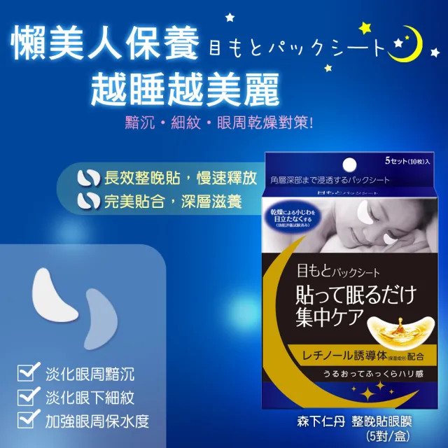 【森下仁丹】雙11爆殺 整晚貼-明眸亮顏組(眼膜3盒+微笑膜3盒-30對入) 1111