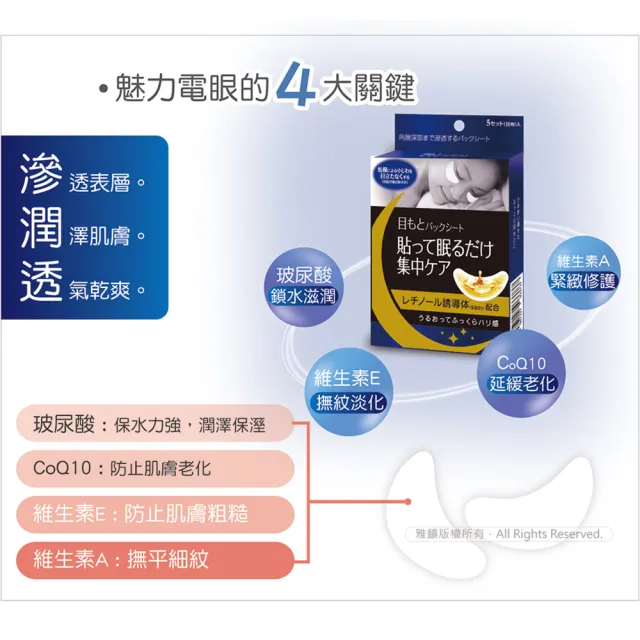 【森下仁丹】雙11爆殺 整晚貼-明眸亮顏組(眼膜3盒+微笑膜3盒-30對入) 1111