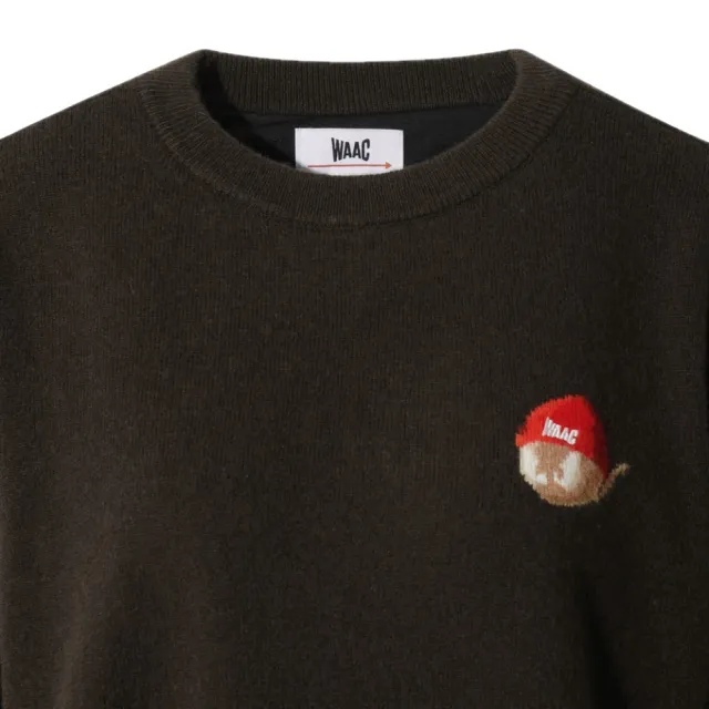 【WAAC】CASHMERE BLENDED CHAIN STITCH SWEATER 女士 長袖上衣(兩色任選)