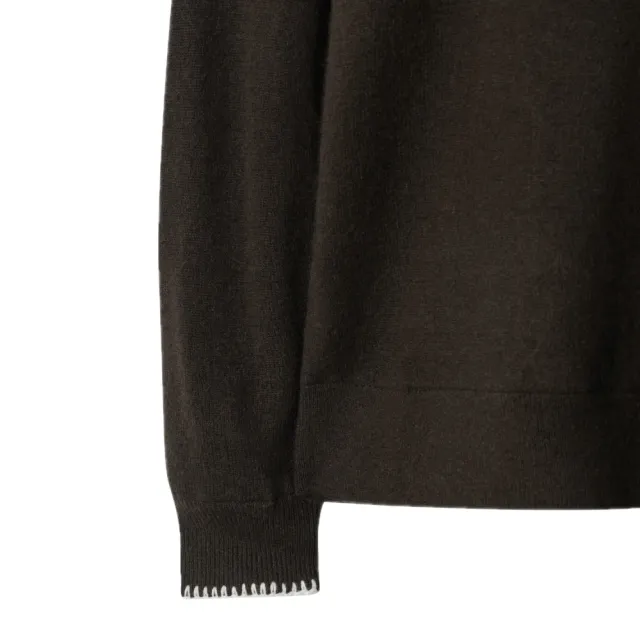 【WAAC】CASHMERE BLENDED CHAIN STITCH SWEATER 女士 長袖上衣(兩色任選)