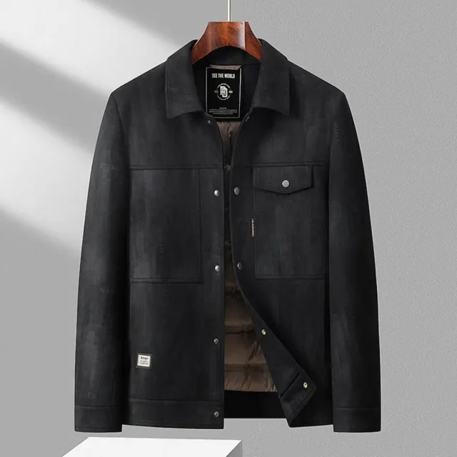 【巴黎精品】KC精品頂級外套90%鴨絨輕羽絨衣衝鋒衣防風大碼男裝-兩件工裝羽絨2色n1mc60