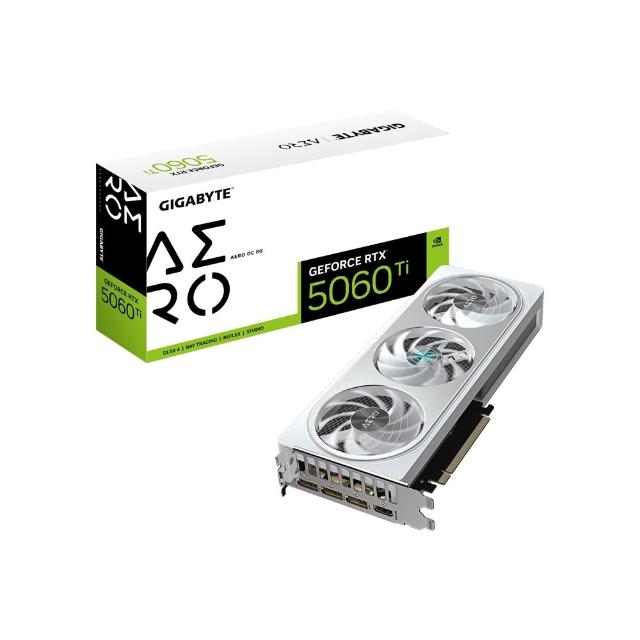 【GIGABYTE 技嘉】顯卡+SSD組★RTX5060 Ti AERO OC 8G顯示卡+金士頓 1TB NV3 M.2 2280 NVMe SSD