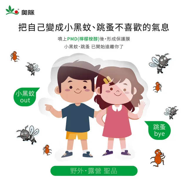 【拼創生活】80ml奧除小黑蚊驅避劑3入組(防蚊液 蚊子 小黑蚊 防蚊噴霧)