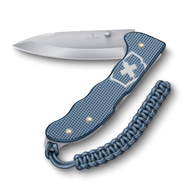 【VICTORINOX 瑞士維氏】2026限量鋁合金冰川藍 折疊式獵刀/136mm(0.9415.L26)