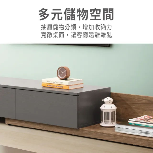 【ASSARI】6尺克魯斯伸縮電視櫃(寬180-300x深40x高32cm)