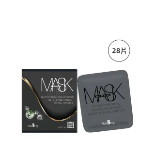 【Masking 膜靚】SPA級 美白冰肌面膜(28片入;淨白提亮/雪絨花/維生素C/透亮光澤)