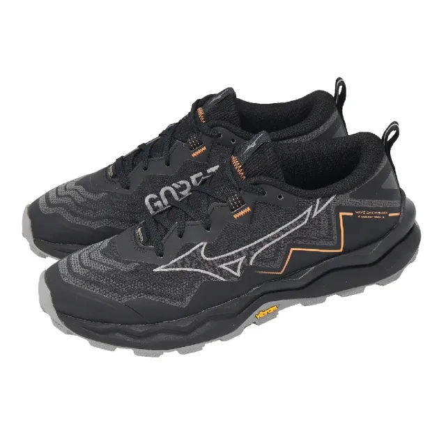 MIZUNO 美津濃】野跑鞋Wave Daichi 9 GTX 男鞋黑防水黃金大底美津濃