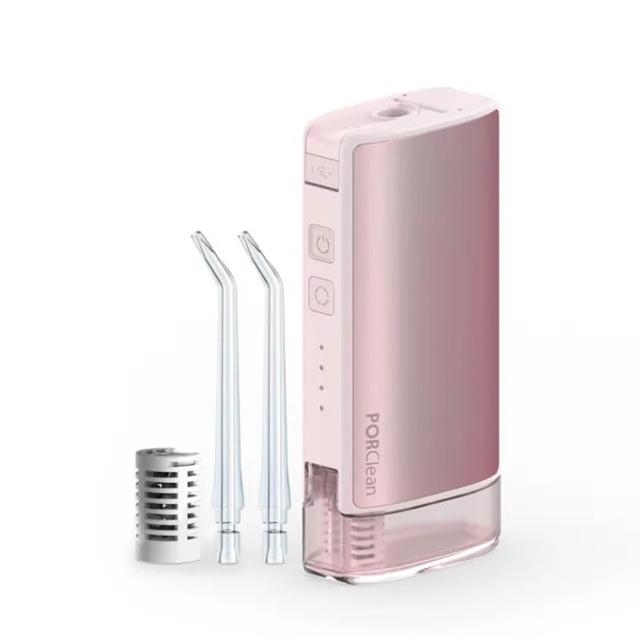 【PORClean 寶可齡】THIN601隨身型抗菌沖牙機|櫻花粉(THIN601)