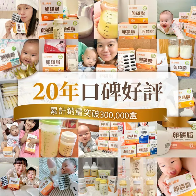 【活力媽媽】卵磷脂4盒組(共400顆;高單位非基改/每顆1200mg)