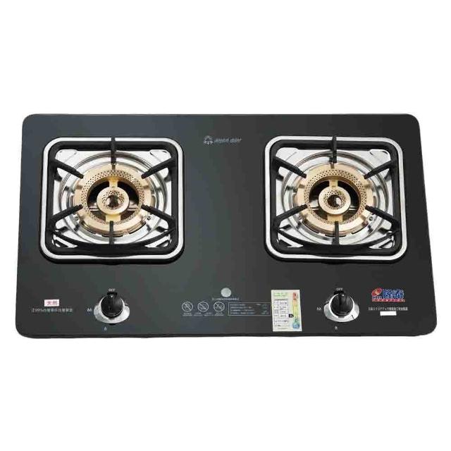 隆泰 GT-3068 崁入爐炫火銅爐，具備1級能源效率，採用壓轉式火源設計，雙口爐臺數量充足，適閤家庭使用。材質為不銹鋼，耐用且易清潔，適用天然氣與瓦斯，提供穩定熱源與高效能表現。