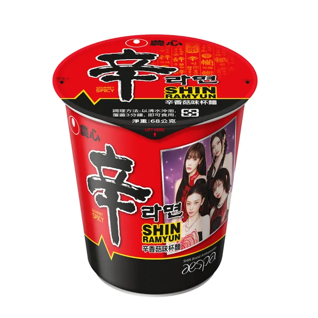 【NONG SHIM 農心】農心 辛香菇味杯麵(68gx12入)