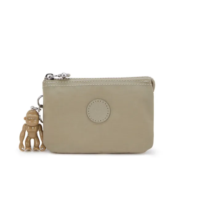 【KIPLING】沙棕色三夾層配件包-CREATIVITY S