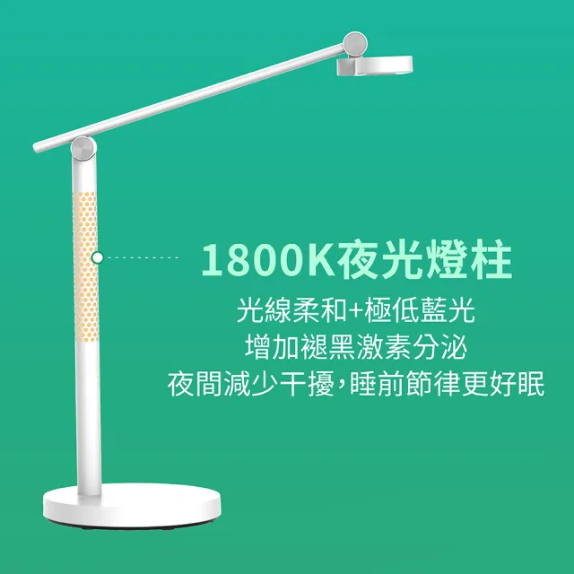 【喜光全光譜】樂芙白2.0 智能聲控護眼檯燈(呼叫喜光馬上給你護眼好光 諾貝爾雙院長推薦)