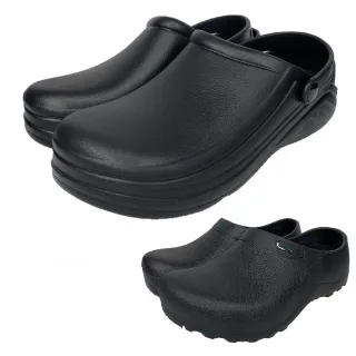 【母子鱷魚】廚師鞋 防水防油防滑 母子鱷魚 工作鞋 黑色 男用女用