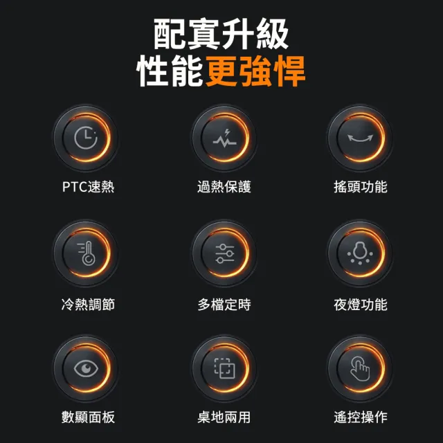 心佰鹿 暖風機 現貨家用搖頭定時遙控臺式立式冷暖風加熱器取暖器