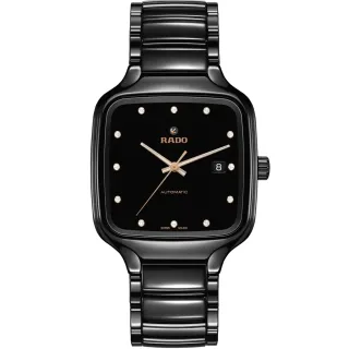 【Rado 雷達表】True 真我系列 高科技陶瓷自動機械錶-38mm R03(R27078702)