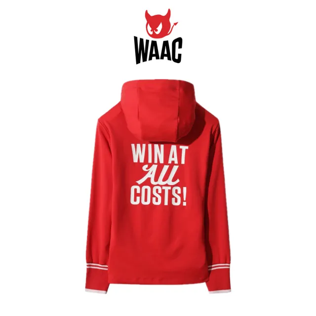 【WAAC】ATHLETIC SLOGAN JERSEY HOODIE 女士 針織連帽長袖上衣(WLTBA25501-REX)